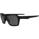 Oakley OO 4143-0858 Polarized Parlay Matte Black Prizm Grey Lens Mens Sunglasses