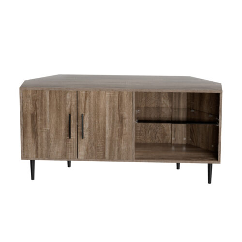 Artiss Corner Entertainment Unit Stand TV Cabinet Open Storage Shelf 120CM - Image 5