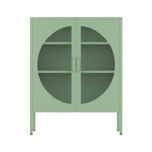 Artiss Buffet Sideboard Metal Cabinet - ELSA Green - Image 5