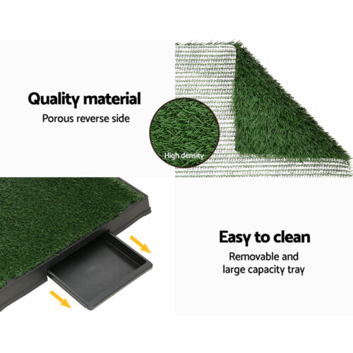 i.Pet Pet Training Pad Dog Potty Toilet Large Loo Portable With Tray Grass Mat - Image 7