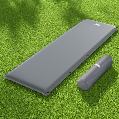 Weisshorn Self Inflating Mattress Camping Sleeping Mat Air Bed Pad Single Grey - Image 8