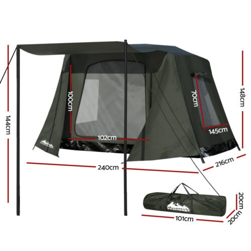 Weisshorn Camping Tent Instant Up 2-3 Person Tents Outdoor Hiking Shelter - Image 3