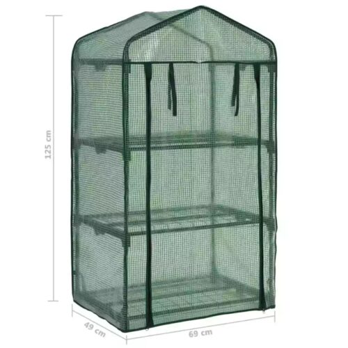 3-Tier Mini Greenhouse 69x49x125cm - Image 8