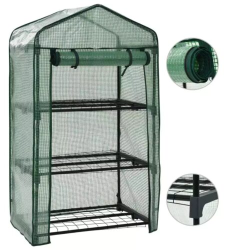 3-Tier Mini Greenhouse 69x49x125cm