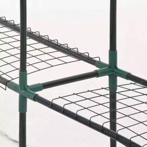 Greenhouse with 8 Shelves 143x143x195cm - Image 4