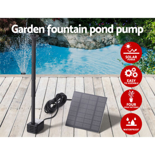 Gardeon Solar Pond Pump Submersible Water Fountain Kit 2.6FT - Image 5