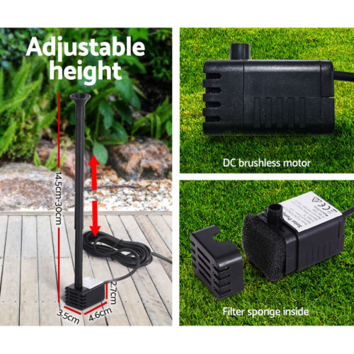 Gardeon Solar Pond Pump Submersible Water Fountain Kit 2.6FT - Image 7