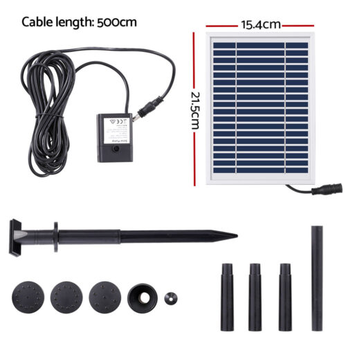 Gardeon Solar Pond Pump Submersible Water Fountain Kit 4.4FT - Image 3