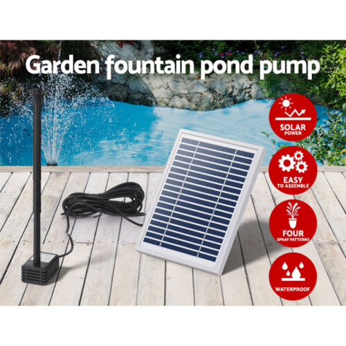 Gardeon Solar Pond Pump Submersible Water Fountain Kit 4.4FT - Image 5