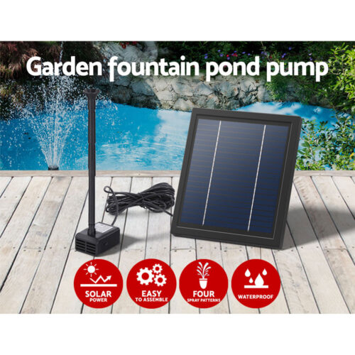 Gardeon Solar Pond Pump Submersible Water Fountain Kit 6.1FT - Image 5