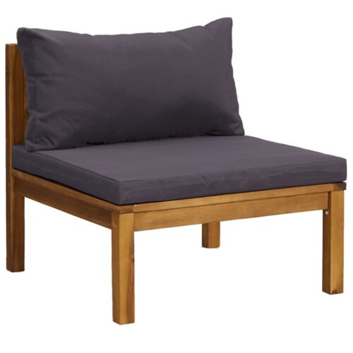 9-Piece Garden Lounge Set with Cushion Acacia Wood Timber Outdoor Patio Furniture - Image 4