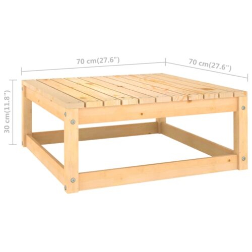8-Piece Garden Lounge Set with Cushions Pine Wood Outdoor Patio Furniture - Image 11