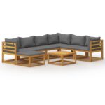 8-Piece Outdoor Sofa Set Garden Patio Lounge Chairs Furniture Solid Acacia Wood