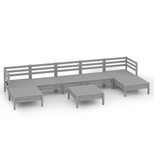 8-Piece Outdoor Sofa Set Garden Patio Lounge Bench Chairs Solid Pine Wood