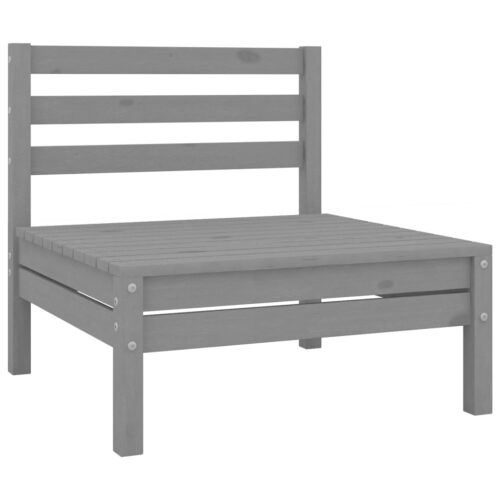 8-Piece Outdoor Sofa Set Garden Patio Lounge Bench Chairs Solid Pine Wood - Image 3