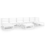 8-Piece Garden Lounge Set Pine Wood Outdoor Patio Furniture