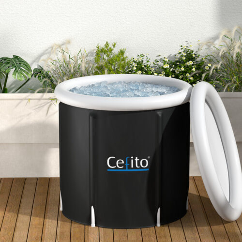 Weisshorn Portable Ice Bath Tub 75X75CM Inflatable Folding Bathtub Spa Massage - Image 7