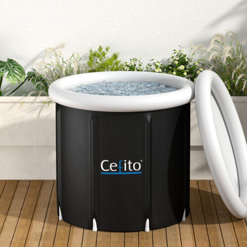 Weisshorn Portable Ice Bath Tub 80X80CM Inflatable Folding Bathtub Spa Massage - Image 7