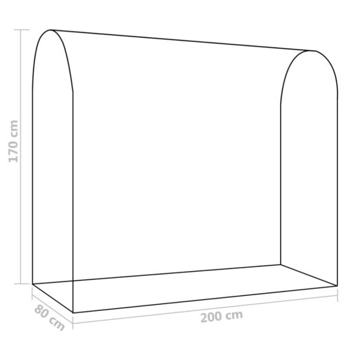 Greenhouse with Zippered Door 200x80x170cm - Image 3