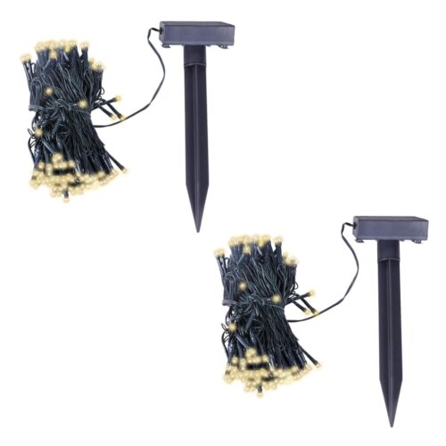 LED Solar String Lights 2pcs Warm White - Image 2