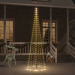 Christmas Tree on Flagpole Warm White 310 LEDs 300cm