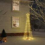 Christmas Cone Tree Warm White 108 LEDs 70x180cm