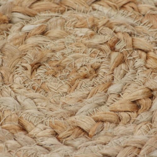 Area Rug Braided Design Jute 120cm Round - Image 5