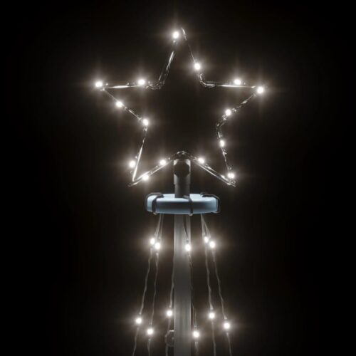 Christmas Cone Tree Cold White 108 LEDs 70x180cm - Image 5