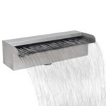 Rectangular Waterfall Pool Fountain Stainless Steel 30cm