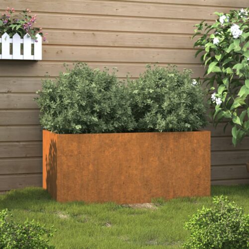 Planter 62x30x29cm Corten Steel - Image 9
