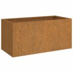 Planter 62x30x29cm Corten Steel
