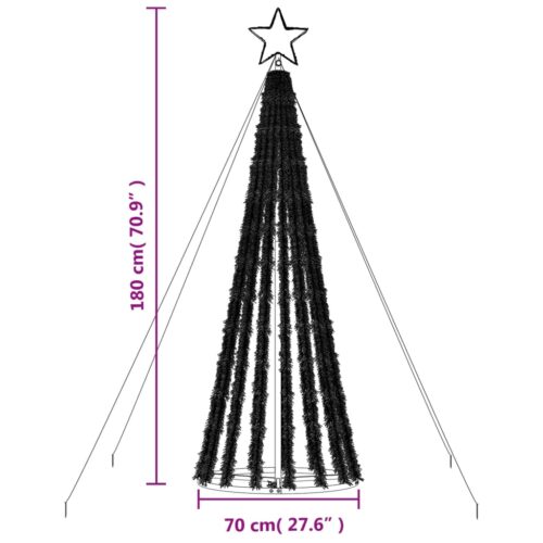 Christmas Tree Light Cone 275 LEDs Warm White 180cm - Image 11