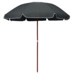 Parasol with Steel Pole 240cm Anthracite