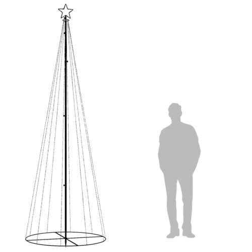 Christmas Cone Tree Blue 310 LEDs 100x300cm - Image 9