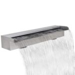 Rectangular Waterfall Pool Fountain Stainless Steel 60cm