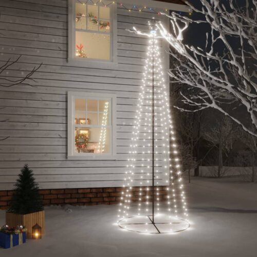Christmas Cone Tree Cold White 310 LEDs 100x300cm