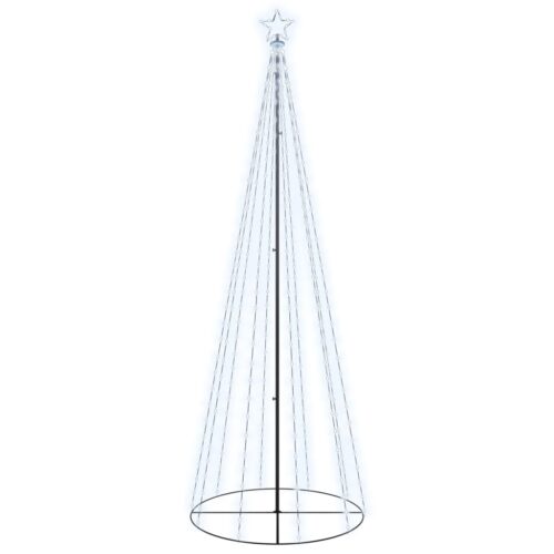 Christmas Cone Tree Cold White 310 LEDs 100x300cm - Image 2