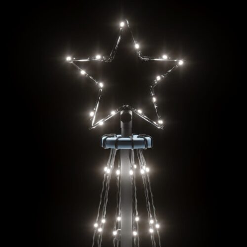 Christmas Cone Tree Cold White 310 LEDs 100x300cm - Image 5
