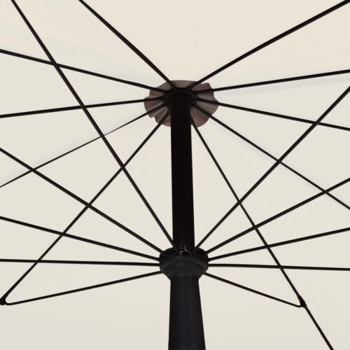 Garden Parasol with Pole 200x130cm Sand - Image 5