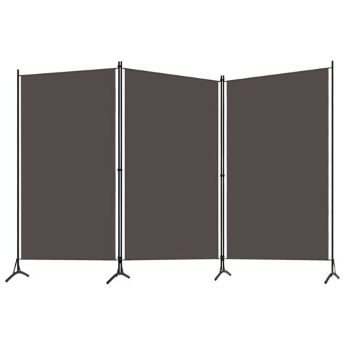 3-Panel Room Divider Anthracite 260x180cm - Image 2