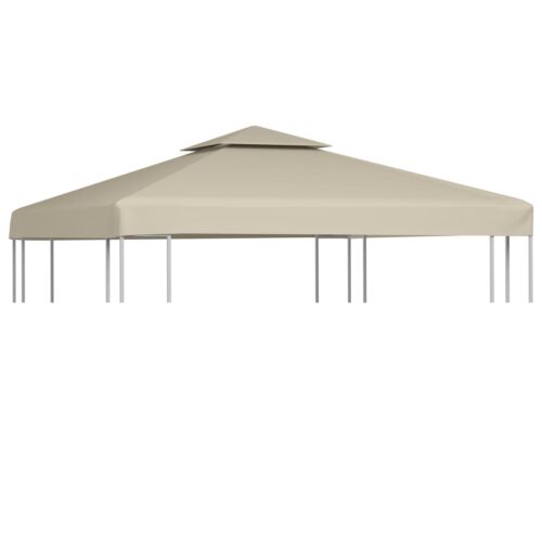 Water-proof Gazebo Cover Canopy Replacement 310 g /m Beige 3 x 3 m