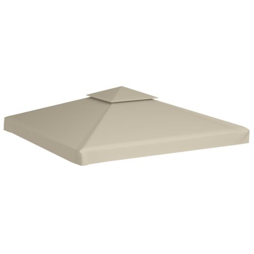 Water-proof Gazebo Cover Canopy Replacement 310 g /m Beige 3 x 3 m - Image 2