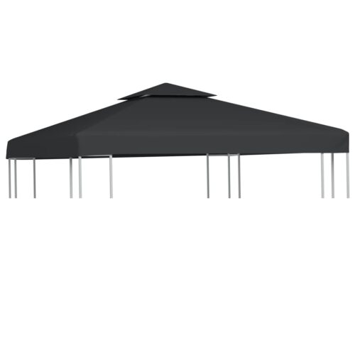 Water-proof Gazebo Cover Canopy 310 g /m Dark Grey 3 x 3 m