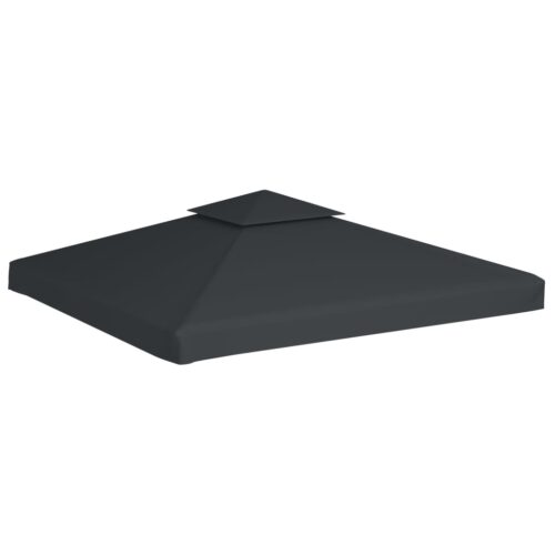 Water-proof Gazebo Cover Canopy 310 g /m Dark Grey 3 x 3 m - Image 2