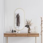 Wall Mirror Gold 100x45cm Oval