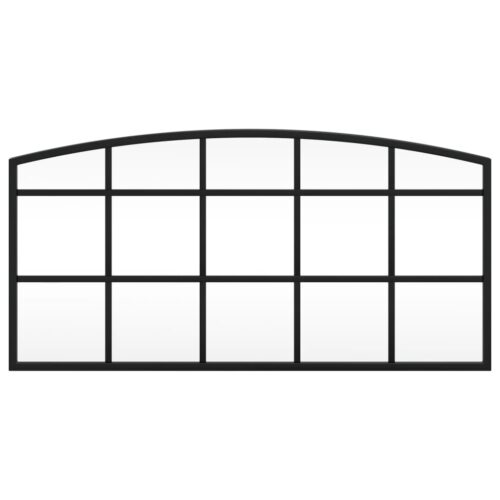 Wall Mirror Black 60x30cm Arch Iron - Image 3