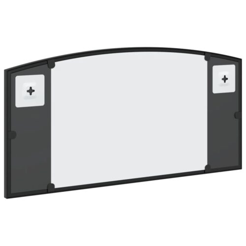 Wall Mirror Black 60x30cm Arch Iron - Image 5