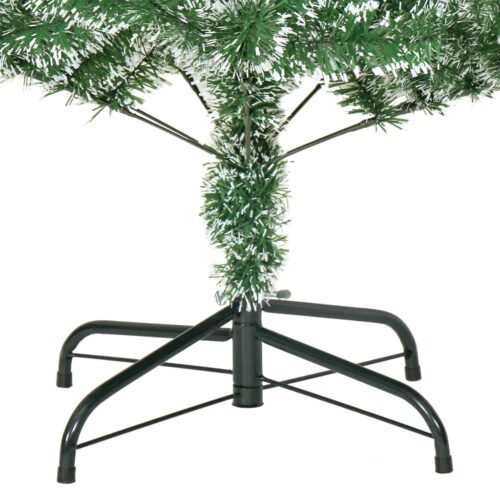 Artificial Christmas Tree with Flocked Snow Green 210cm - Image 5