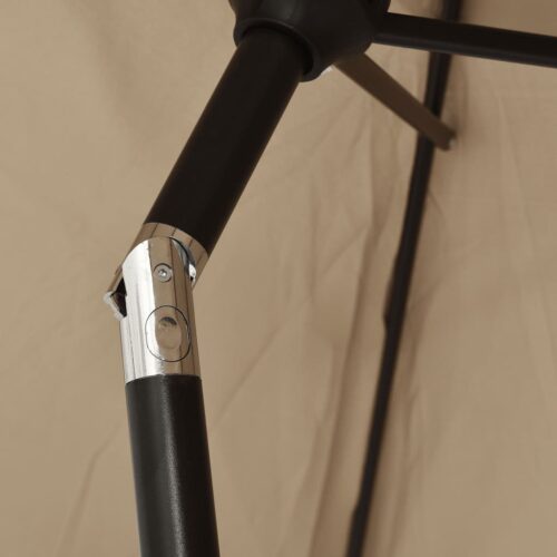 Parasol Taupe 200x224cm Aluminium - Image 6