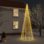 Christmas Tree with Spike Warm White 732 LEDs 500cm
